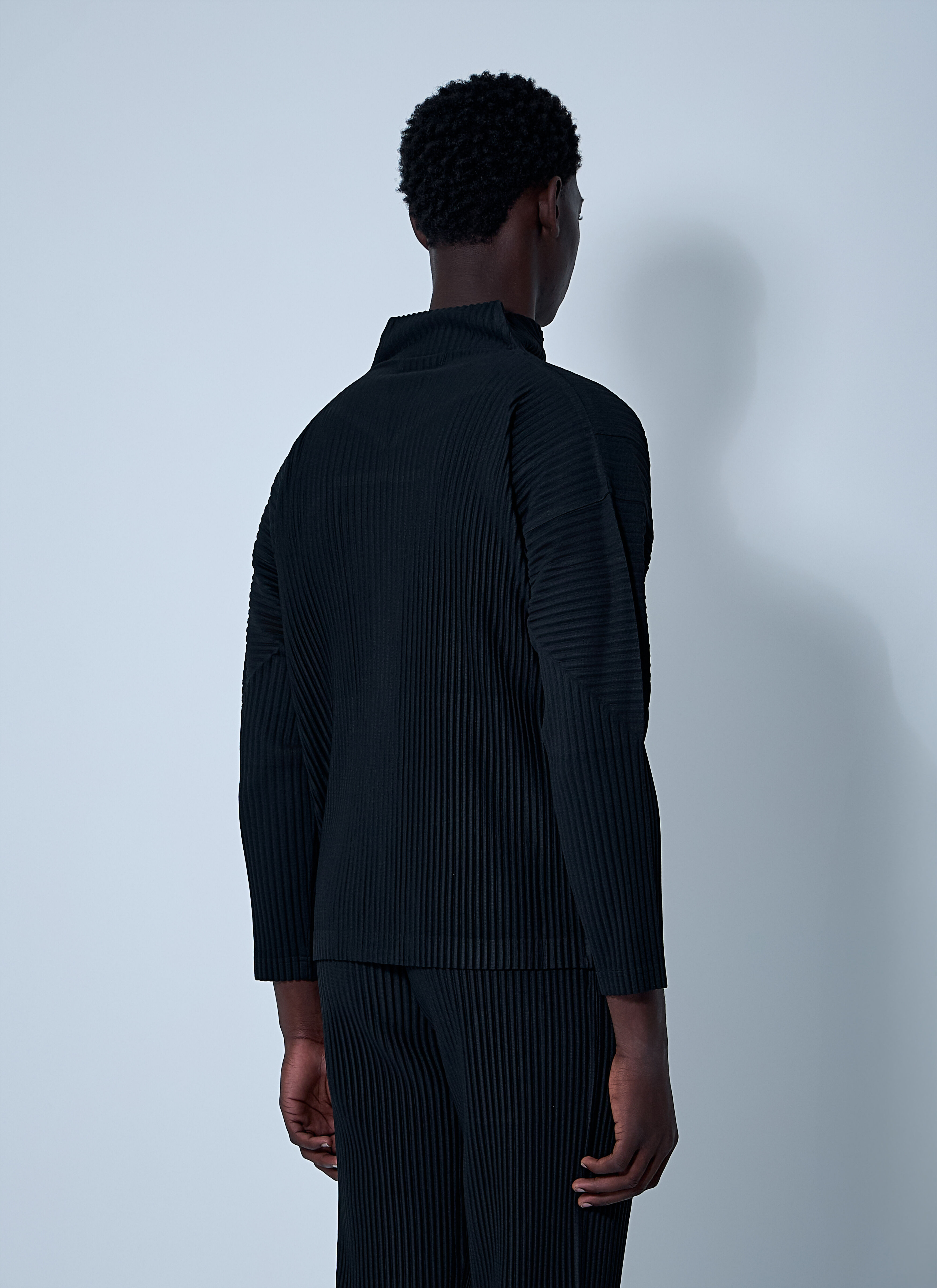 Pleated Zip-Up Jacket - 4
