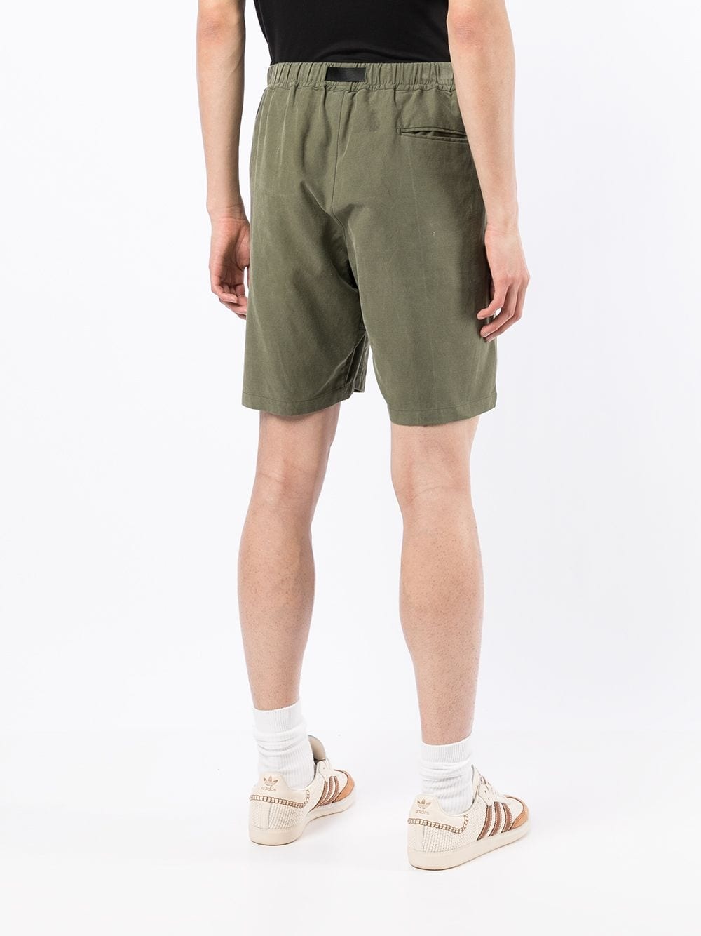 buckled cotton Bermuda shorts - 4