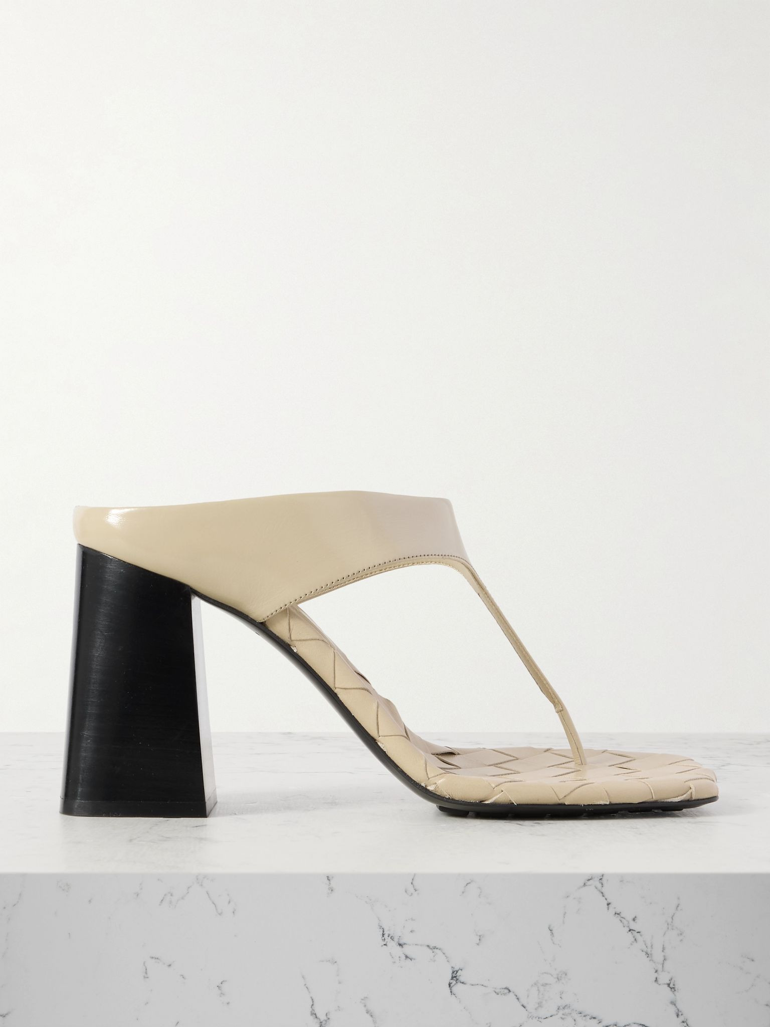 Leather sandals Ivory - 1