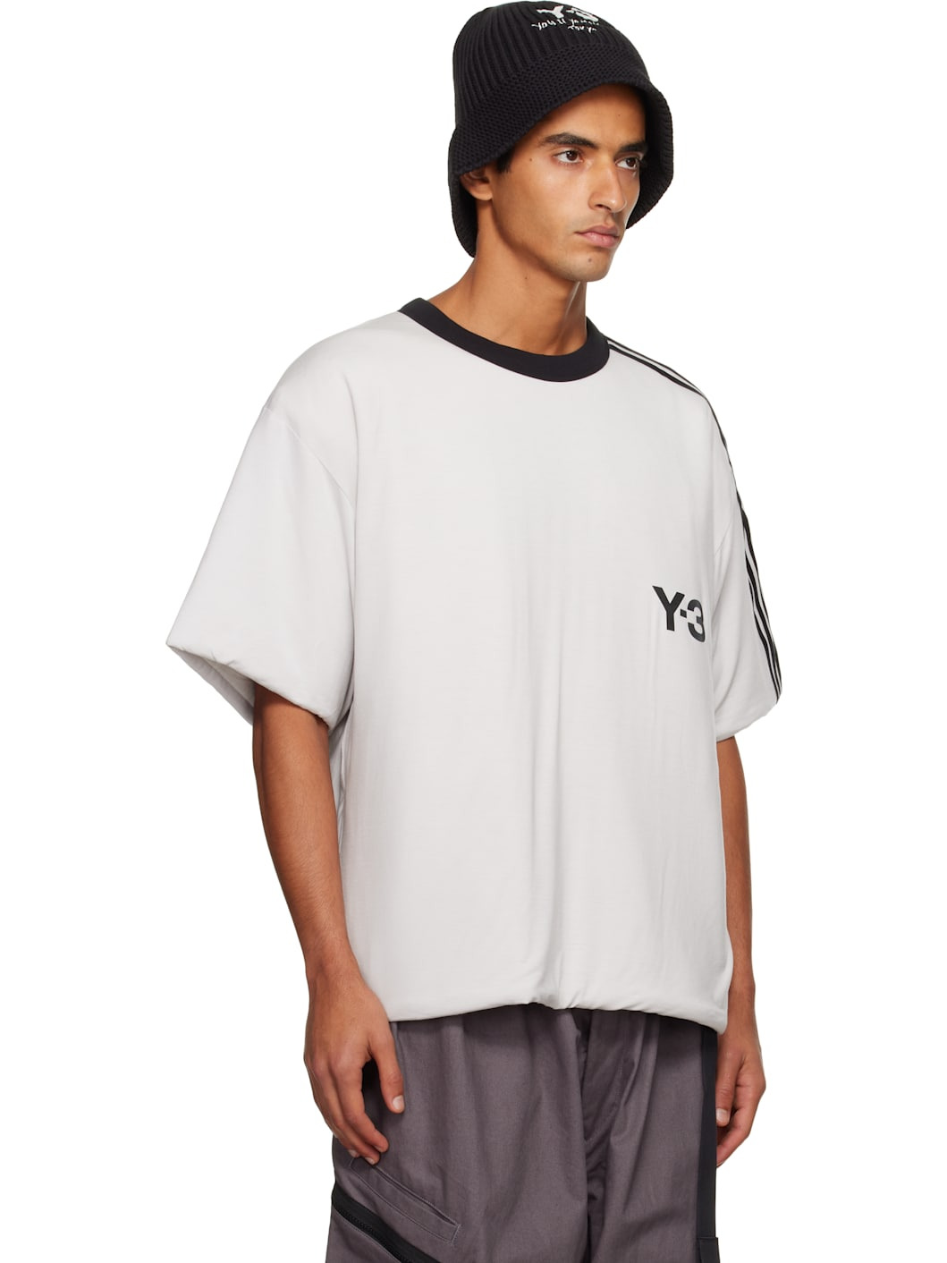 White Padded 3 Stripes T-shirt - 2