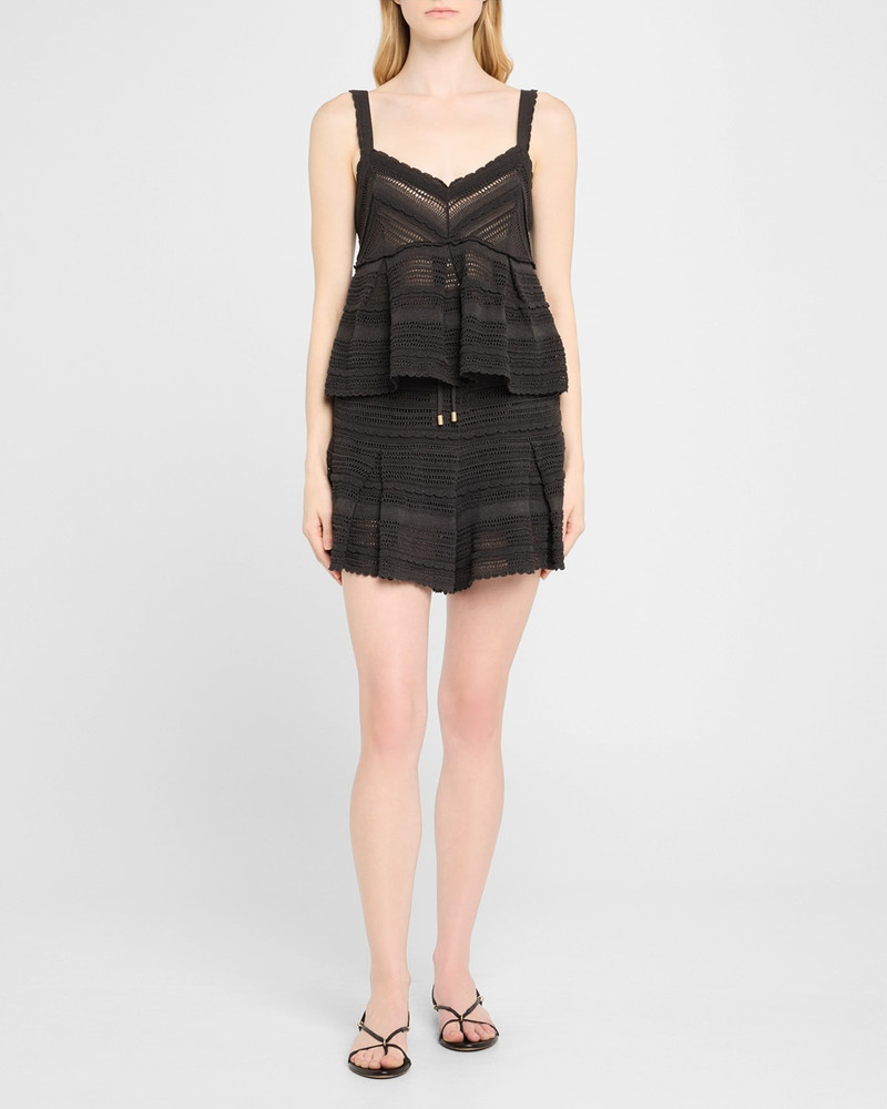 Zimmermann Lucky Lace Knit Shorts outlook
