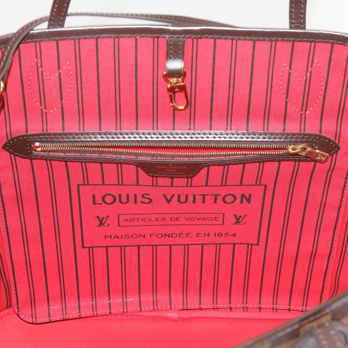 LOUIS VUITTON Damier Ebene Neverfull MM Tote Bag N51105 - 11