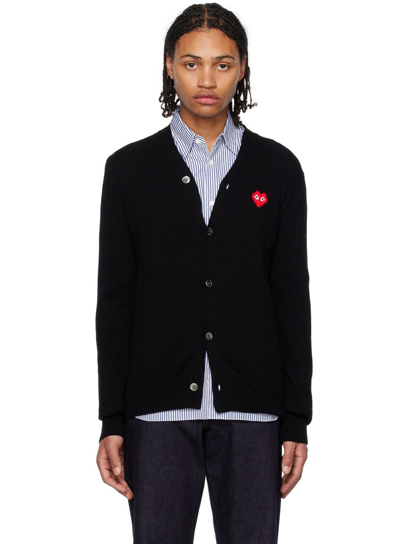 Black Invader Edition Heart Cardigan - 1