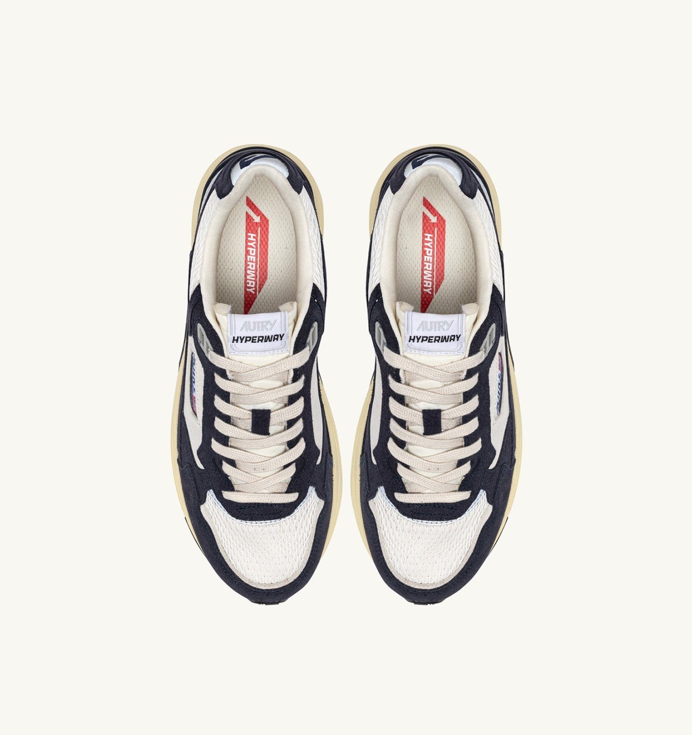 HYPERWAY SNEAKERS IN SPACE COLOR AND SILVER-TONE SUEDE AND MESH - 5