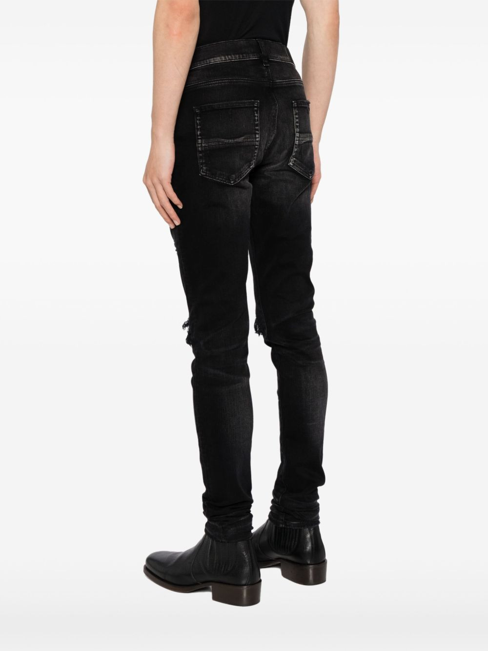 distressed skinny jeans - 4