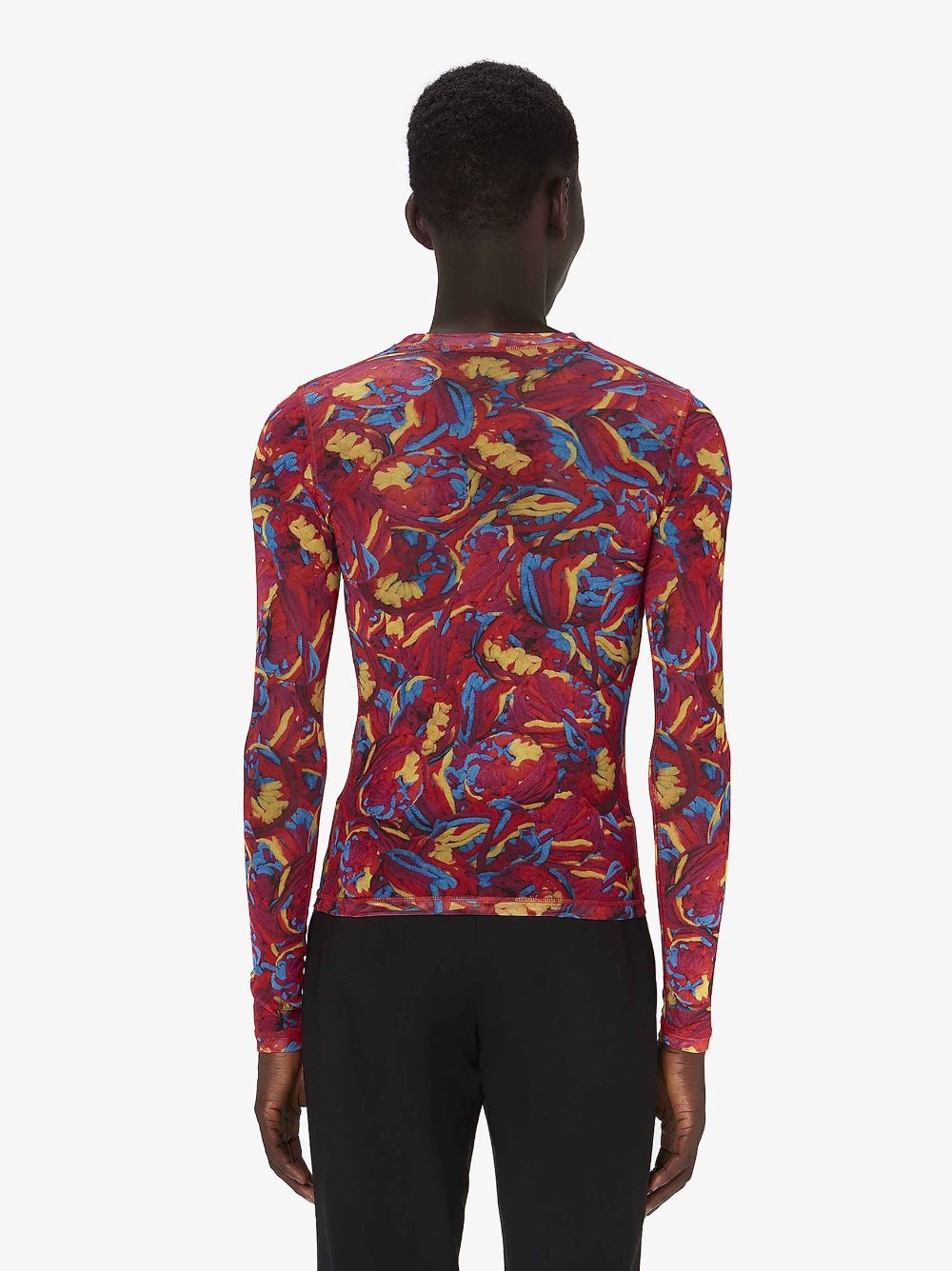 LONG SLEEVE MESH TOP - 3