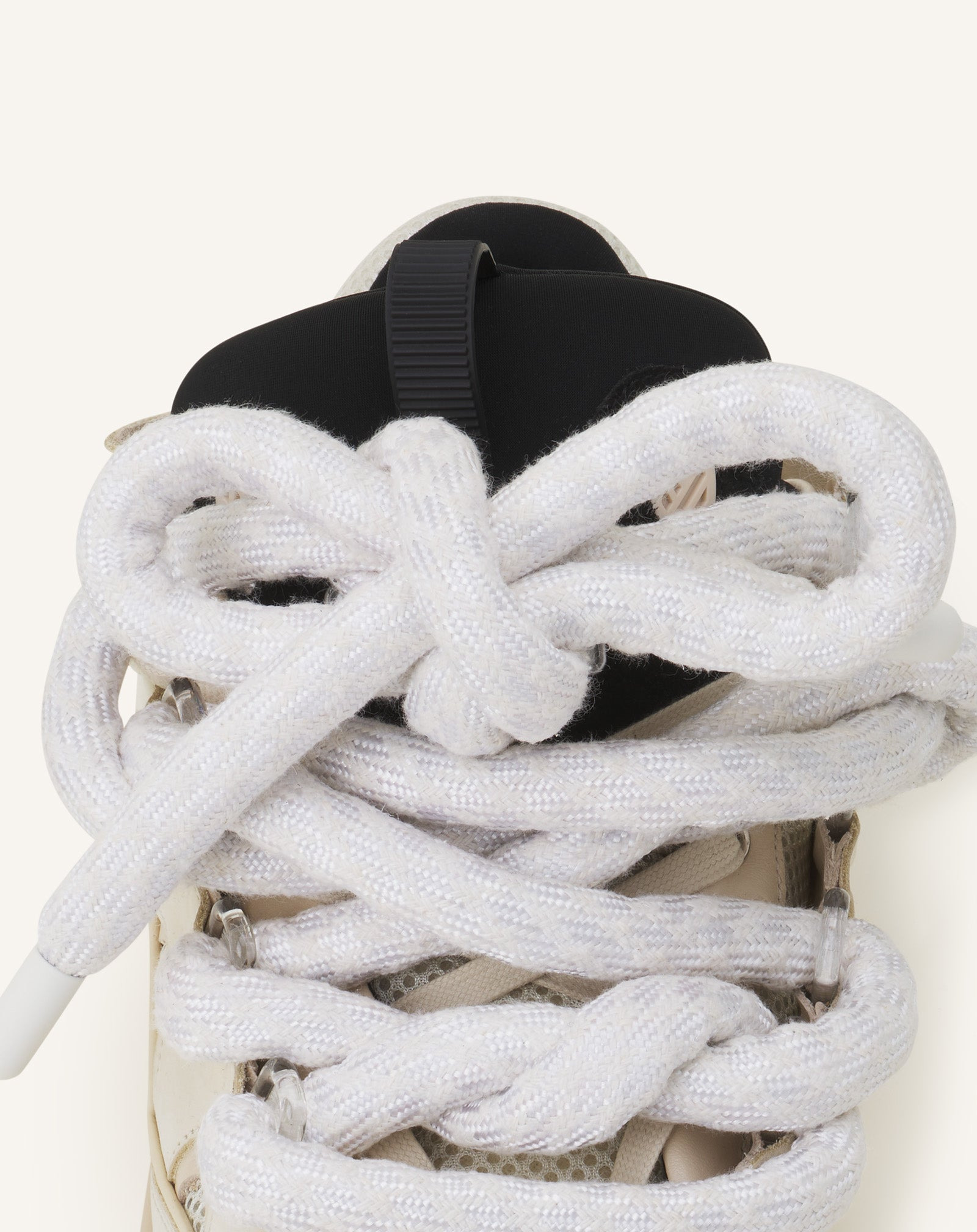 CURB SNEAKERS IN LEATHER WITH SNAKE LACES - 5
