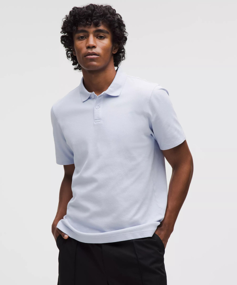 Cotton Pique Short-Sleeve Polo Shirt 1