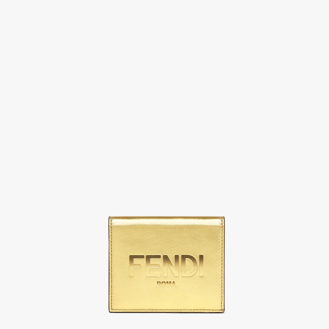 Gold leather wallet - 1