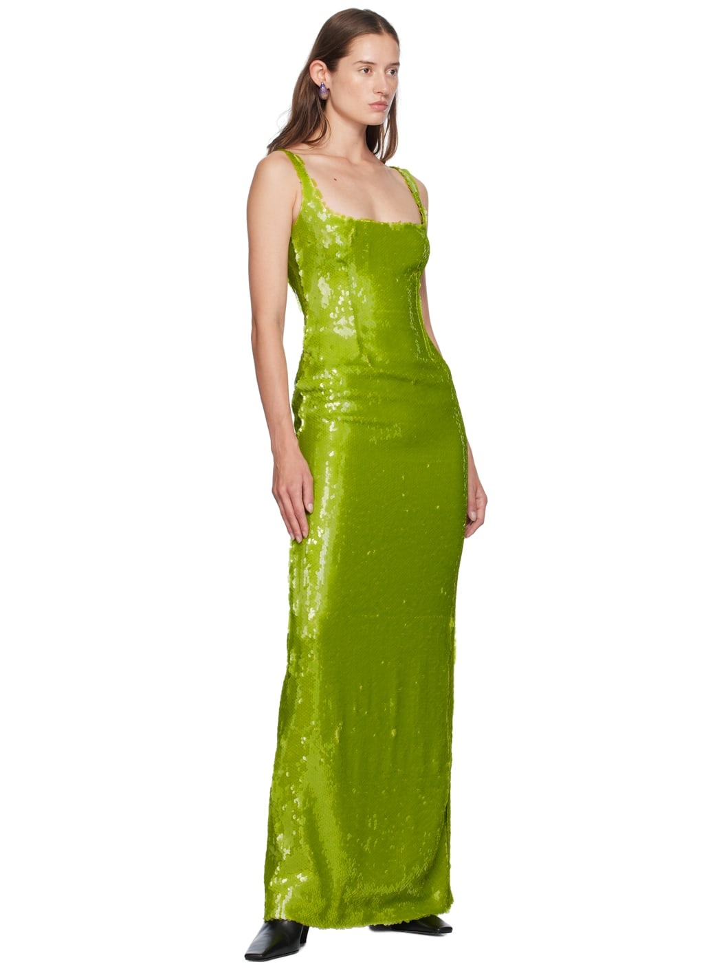 Green Electra Maxi Dress - 4