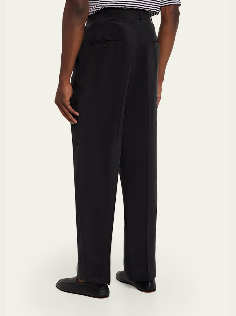 Men's Nash Japanese Cupro Wide-Leg Pants 3