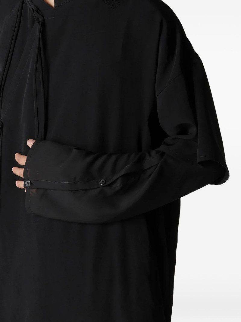 tie-neck shirt 4