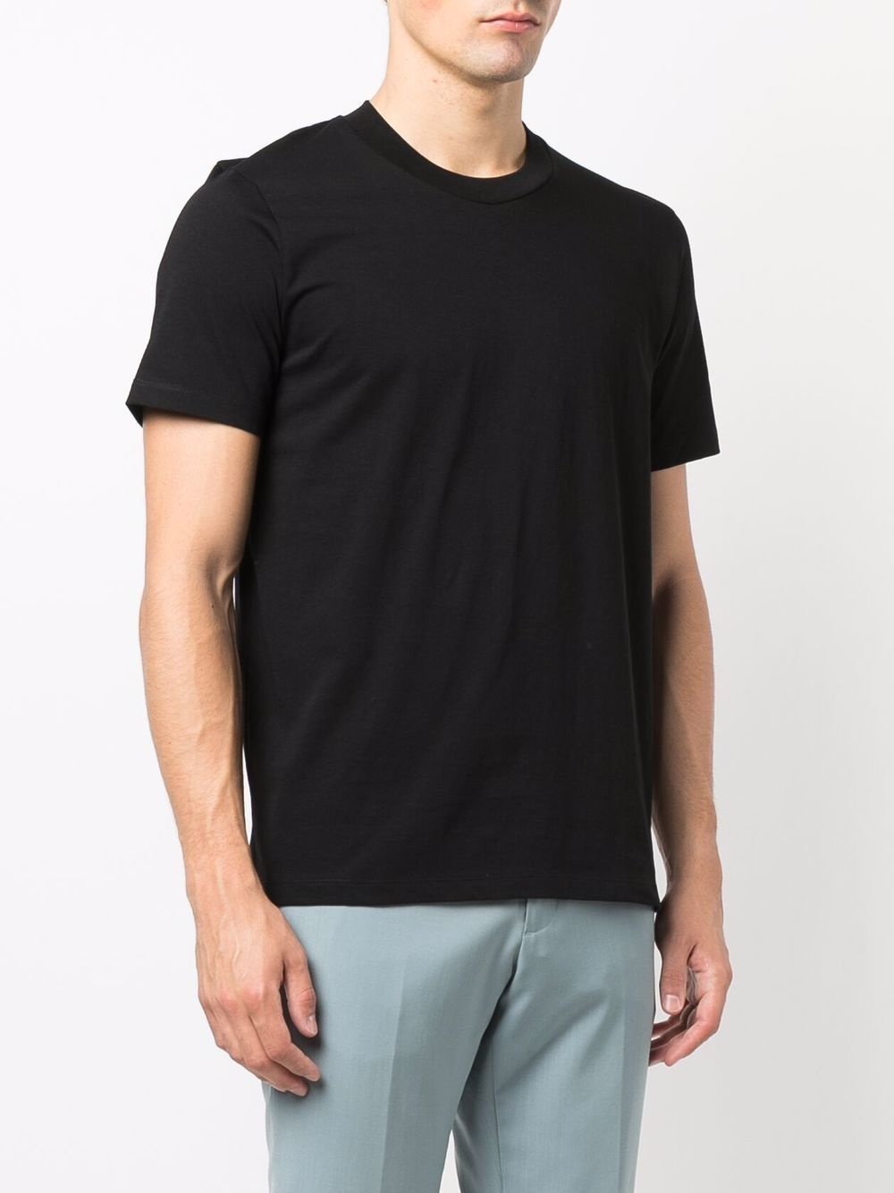 crew-neck fitted T-shirt - 3