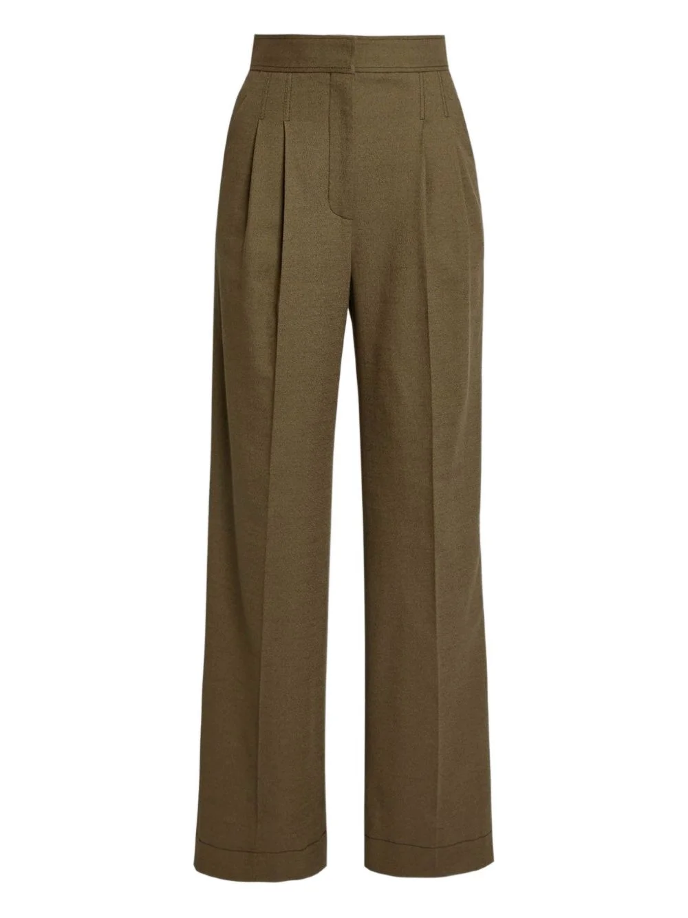pleated-front tailored trousers - 1