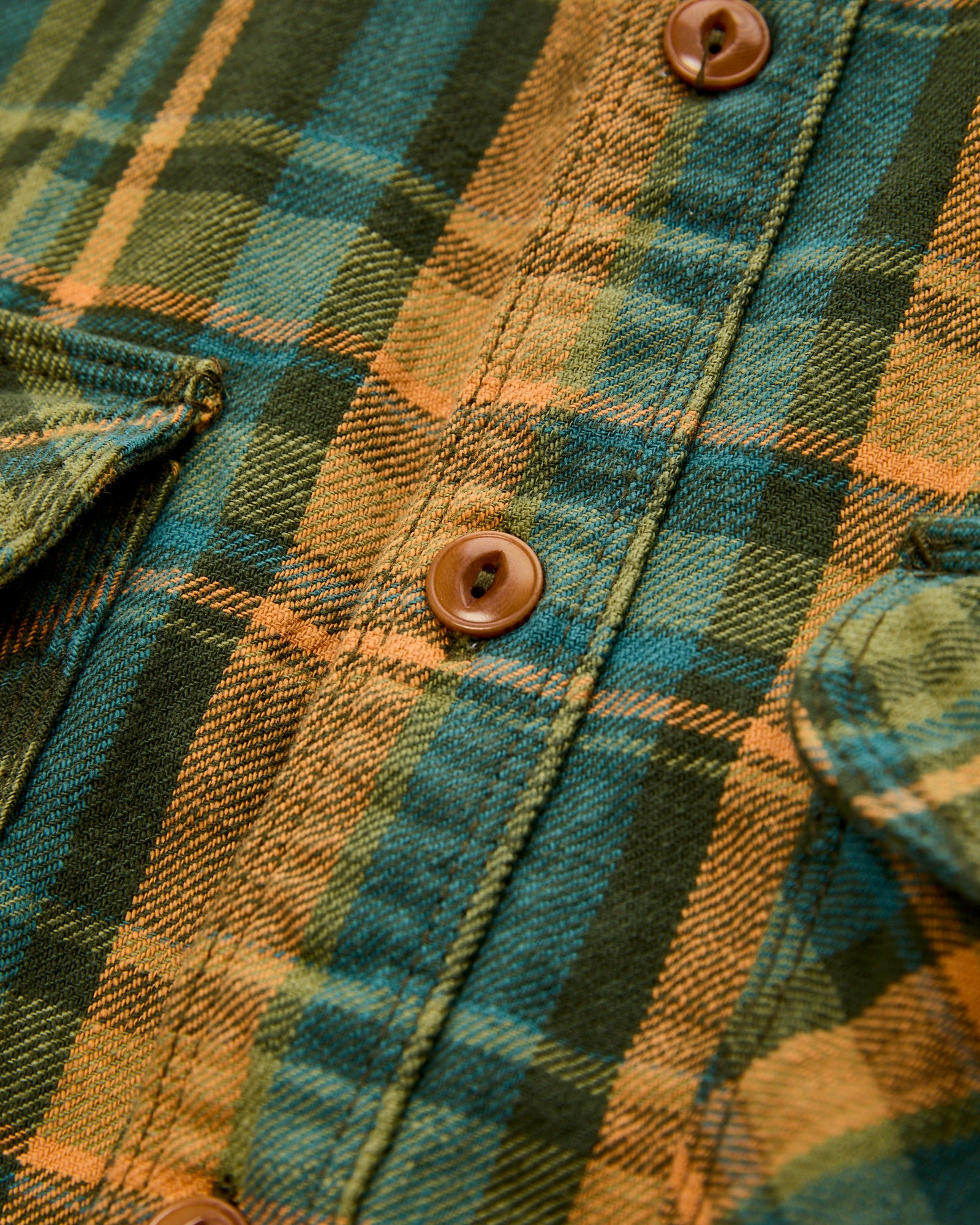 Wells Workshirt in Evergreen Plaid - 4