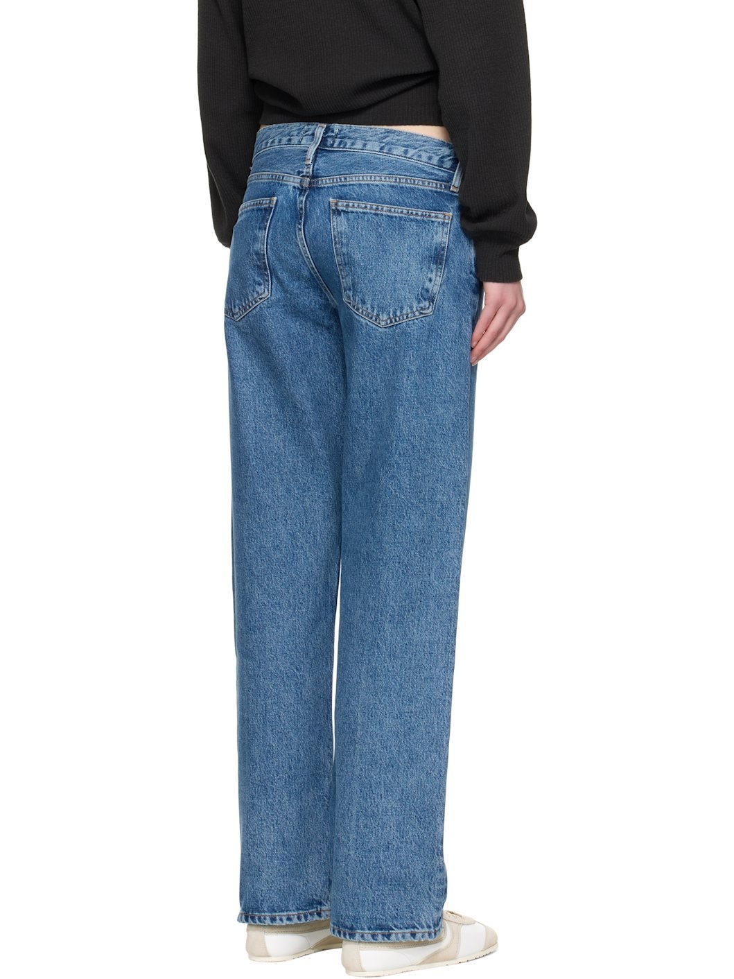 Blue Low Rise Loose Jeans - 3