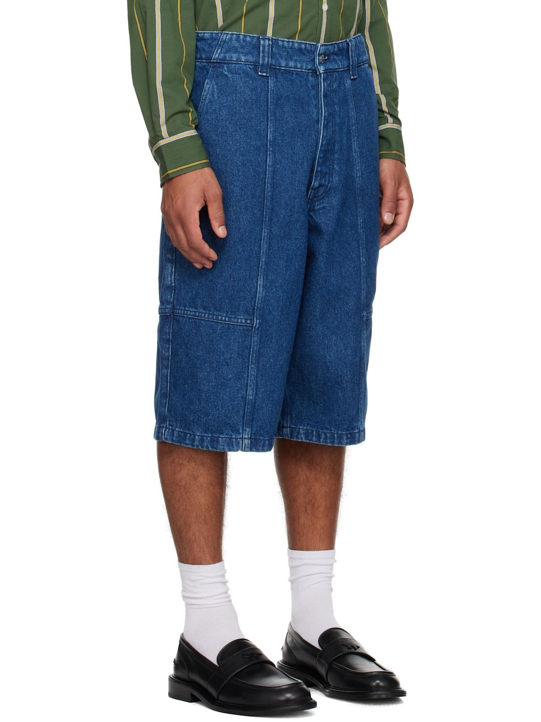 Blue Workwear Denim Shorts - 2