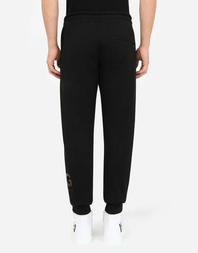 Dolce & Gabbana Jersey jogging pants with DG patch outlook