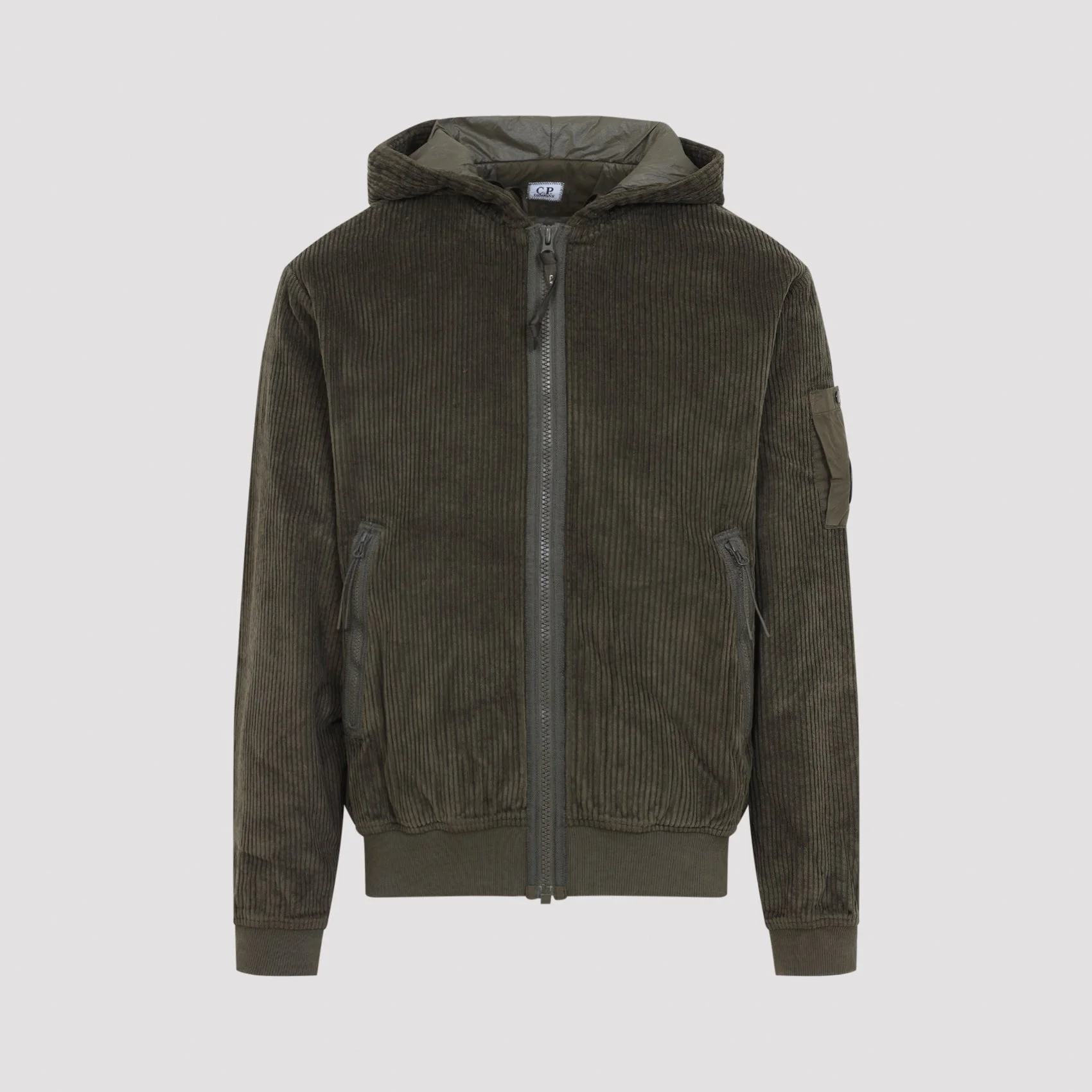 Cp Company Cordoury Full Zip Sweatshirt - 1