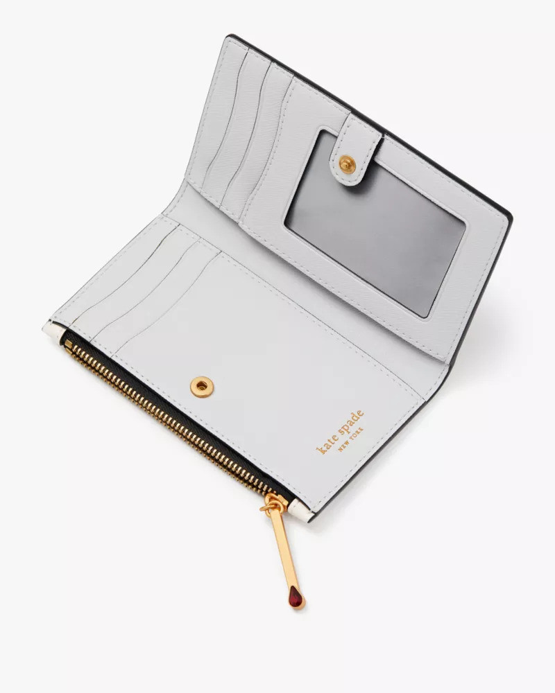 kate spade Morgan Matchbox Embossed Small Slim Bifold Wallet outlook