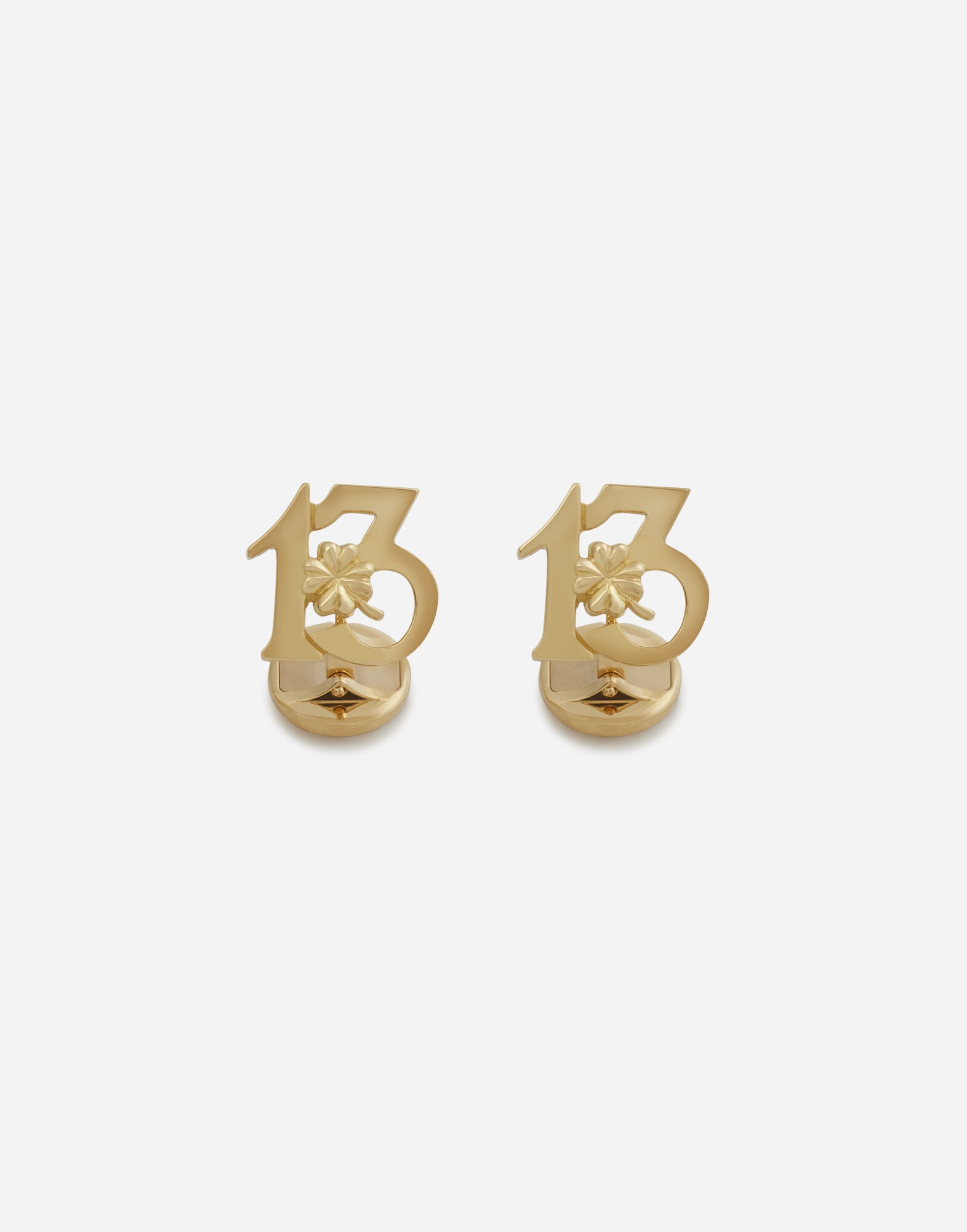 Good luck cufflinks in yellow gold - 1