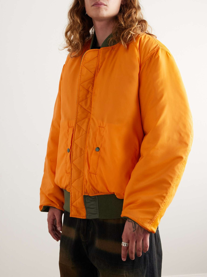 + Alpha Industries MA-1 Reversible Logo-Print Quilted Shell Bomber Jacket 6