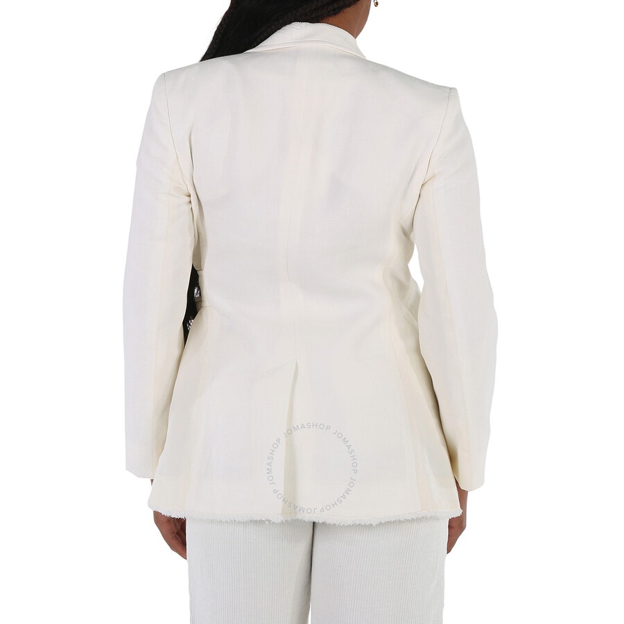Chloe Ladies Iconic Milk Double-Breasted Belted Blazer Jacket - 5