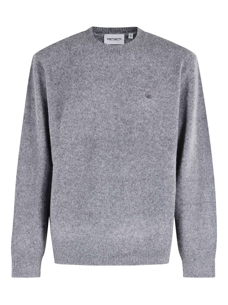 logo crew-neck sweater 1