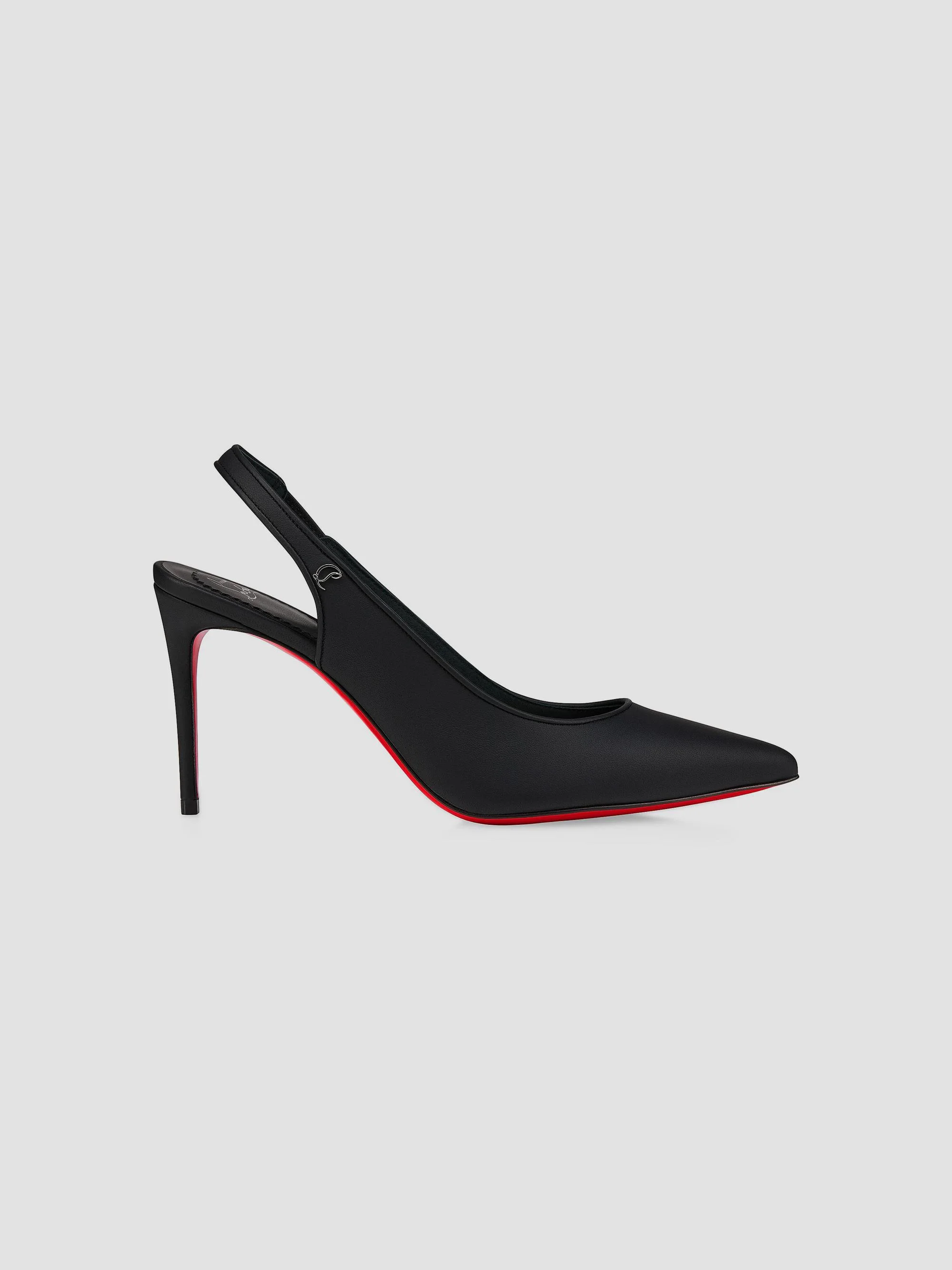 Women's Sporty Kate 85MM Leather Slingback Pumps - Black - 1