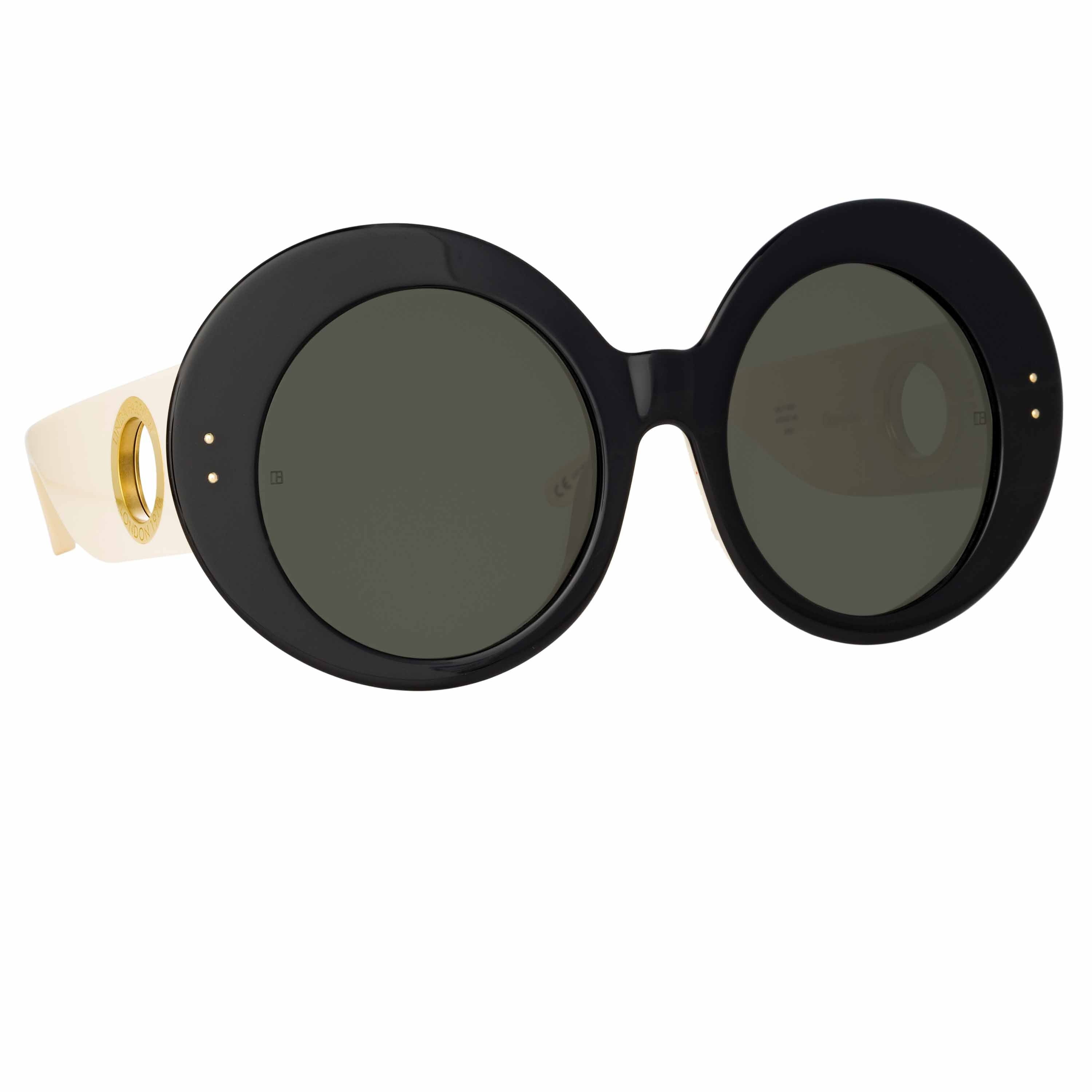 DONYALE OVERSIZED SUNGLASSES IN BLACK - 3