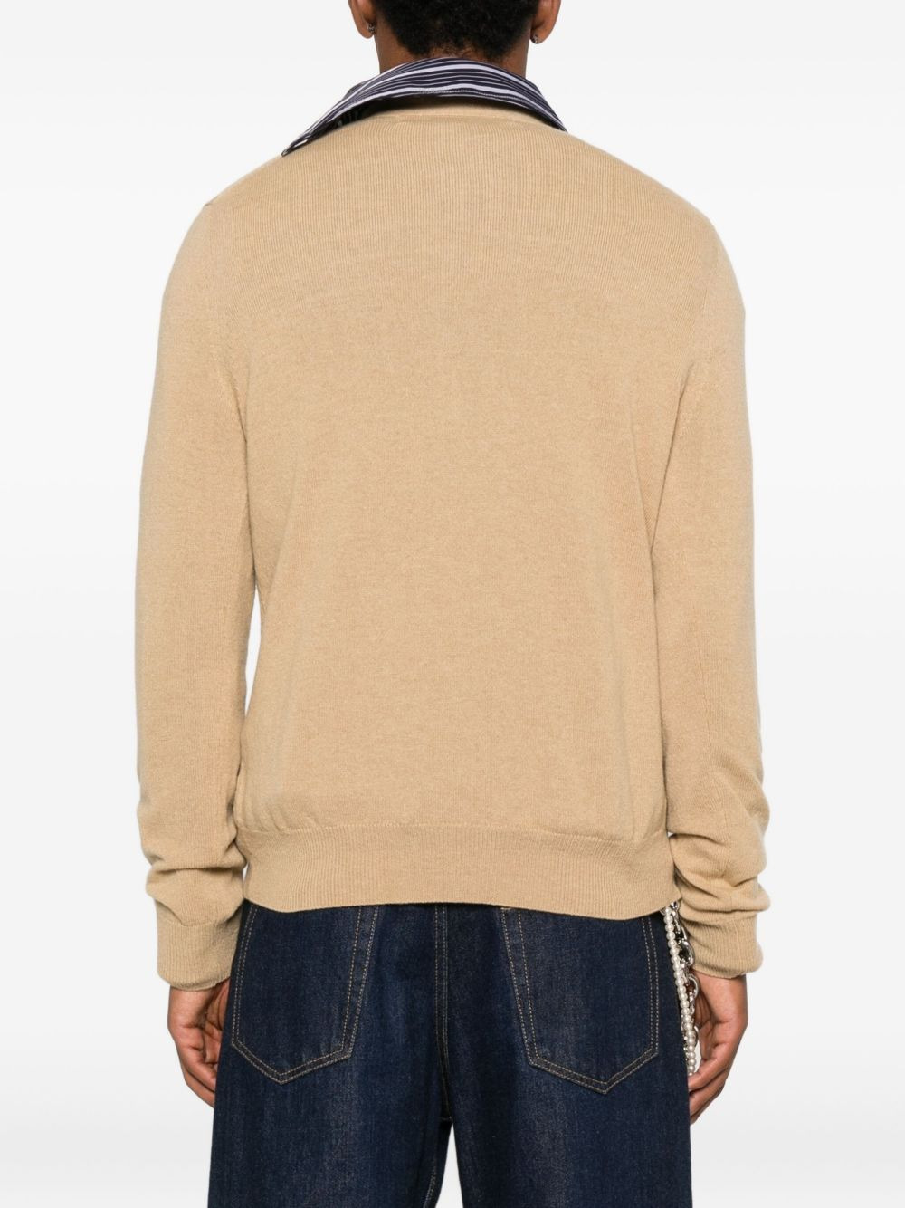 logo-heart cardigan - 4