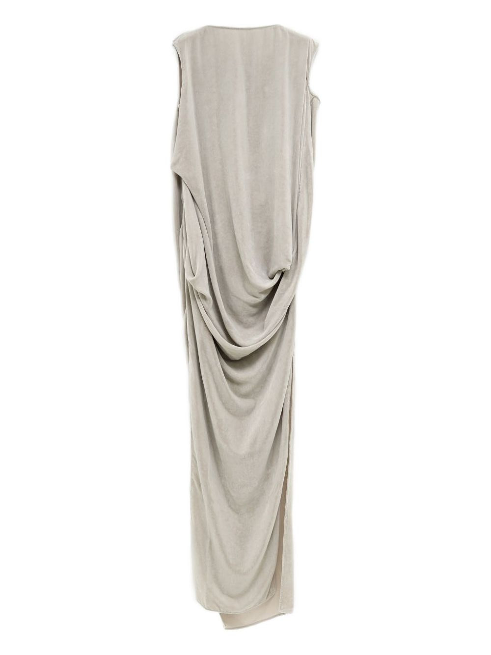 draped cowl-neck asymmetrical dress - 2