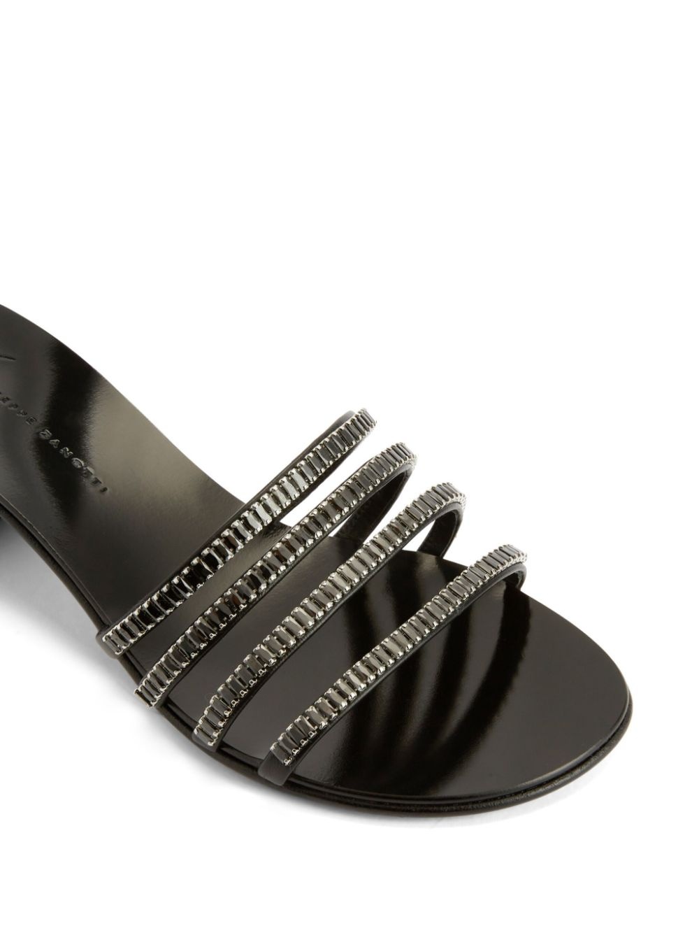 Iride crystal-embellished leather sandals - 4
