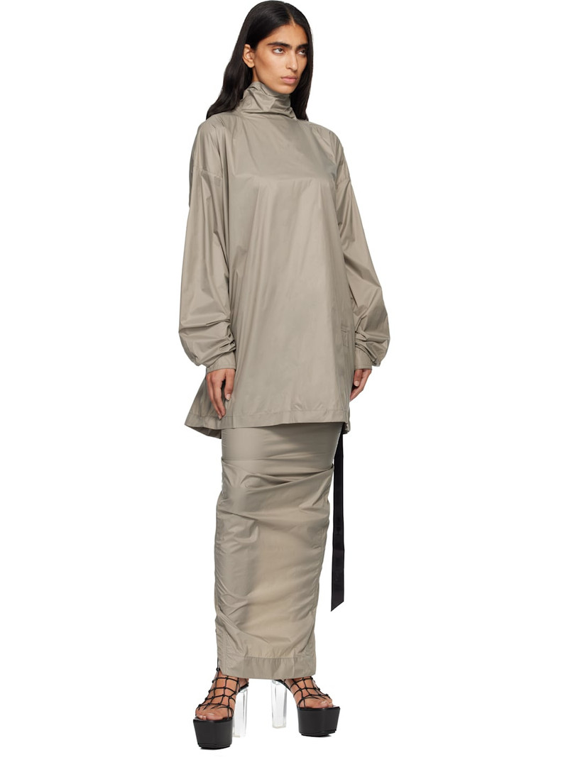 Rick Owens DRKSHDW Taupe Concordians Jumbo Turtleneck outlook
