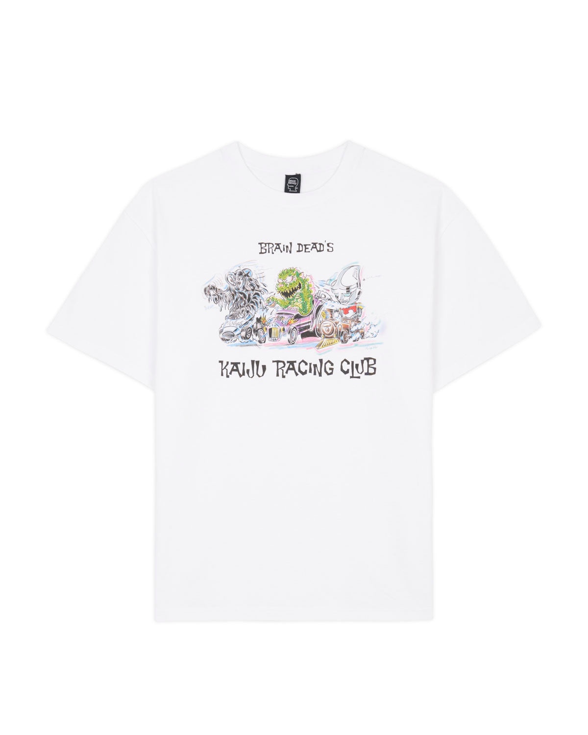 Brain Dead x Godzilla Kaiju Racing Team T-shirt - White - 1
