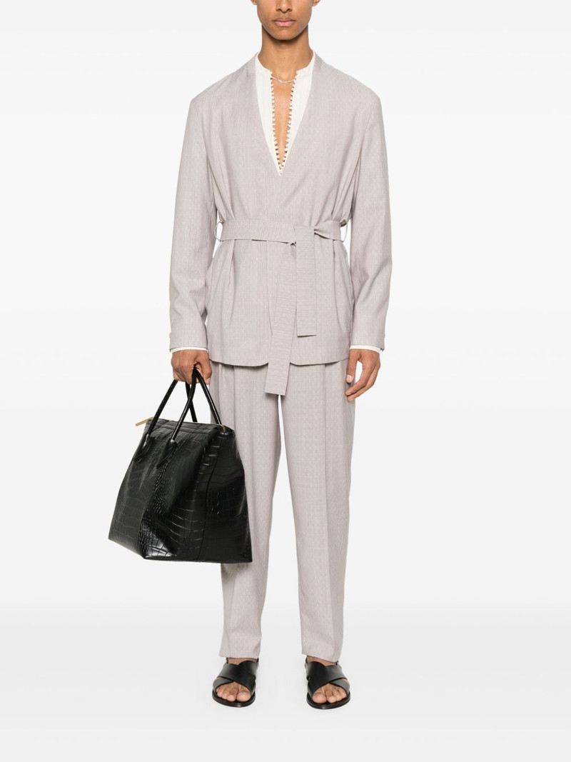 EMPORIO ARMANI virgin wool single-breasted suit outlook