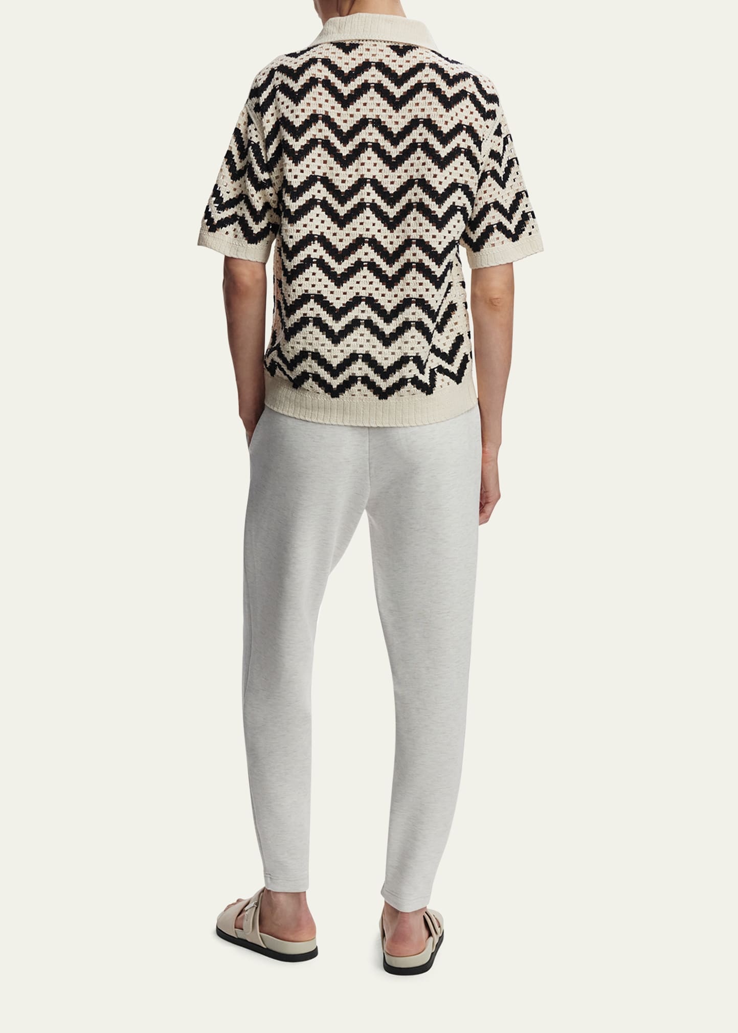 Anais Crochet Polo Shirt - 3