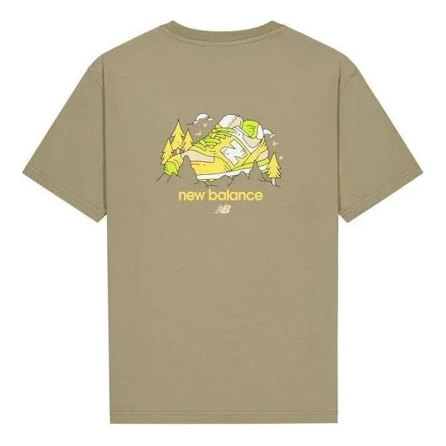 New Balance Shoe Graphic T-Shirt 'Khaki' AMT41362-CGN - 1