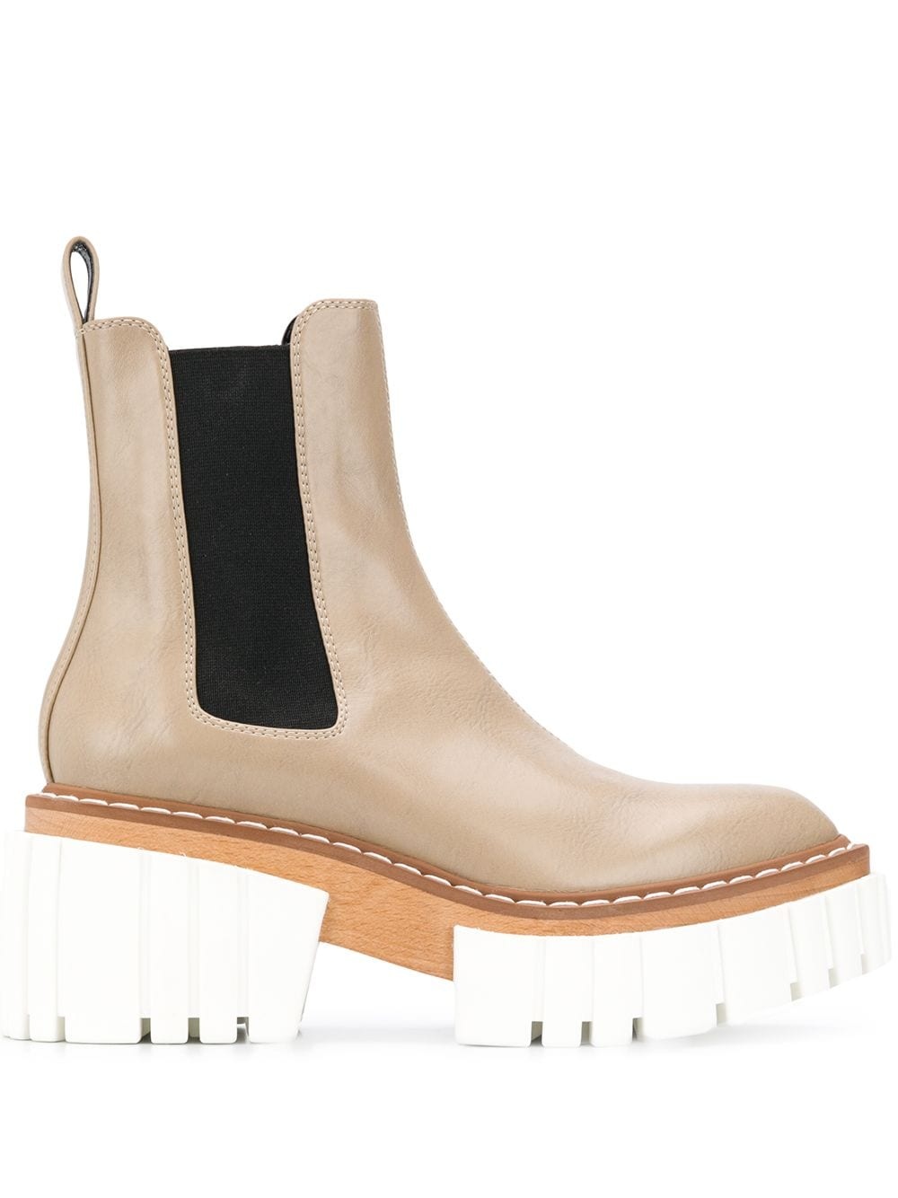 ridged-platform ankle boots - 1