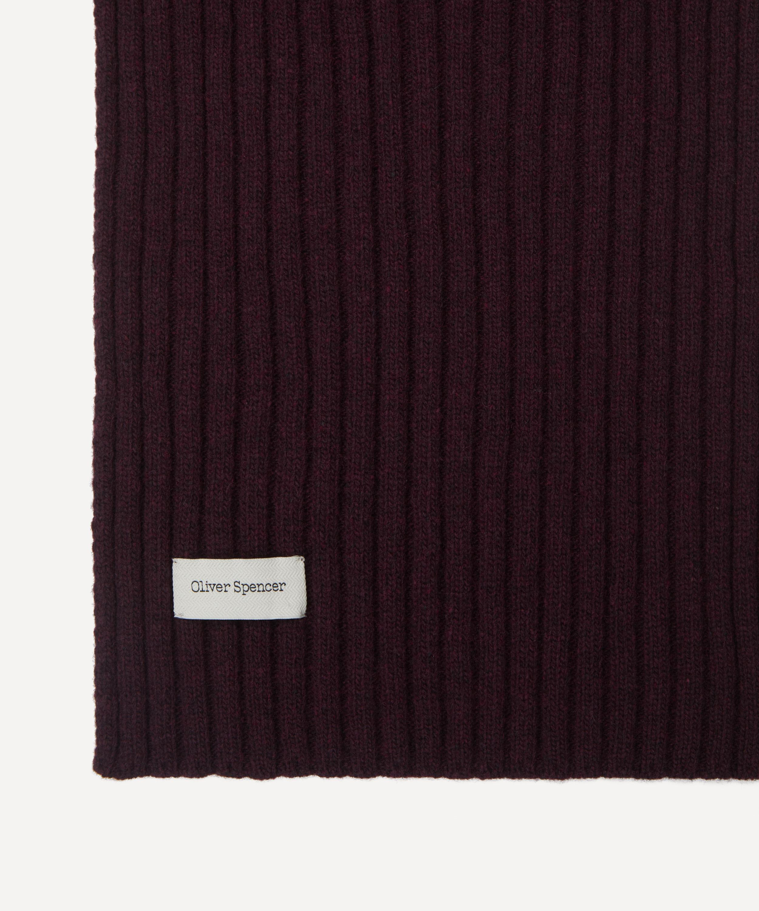 Purple Soane Ribbed Scarf - 3