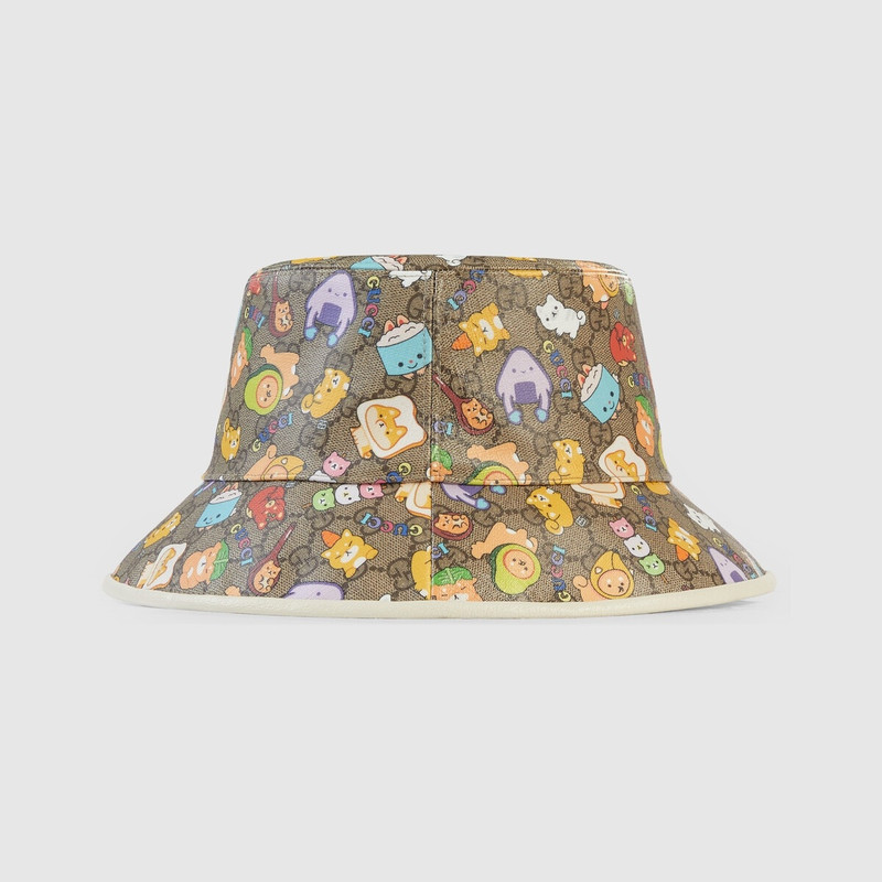 GUCCI Gucci animal Supreme bucket hat outlook