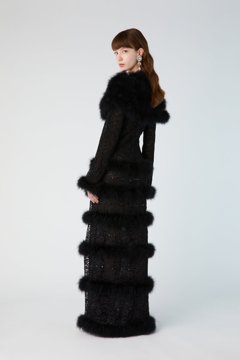 LACE COAT WITH FEATHERS 5