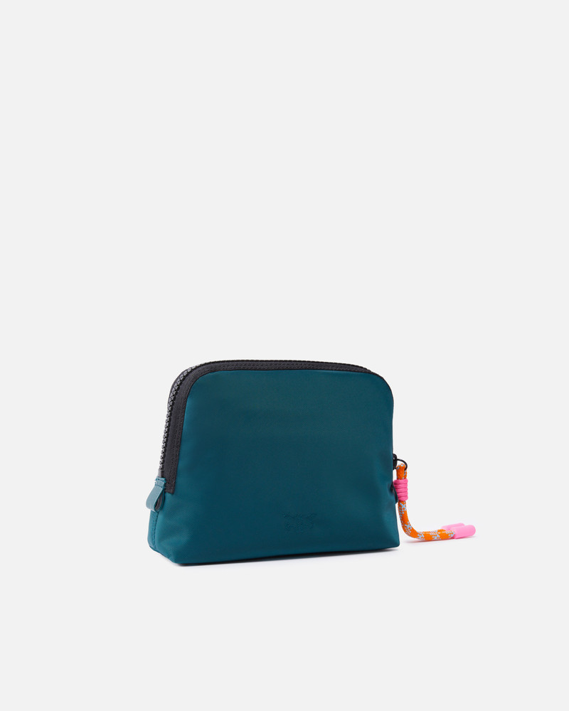 PINKO SMALL BAG IN RECYCLED FABRIC WITH LOGO outlook