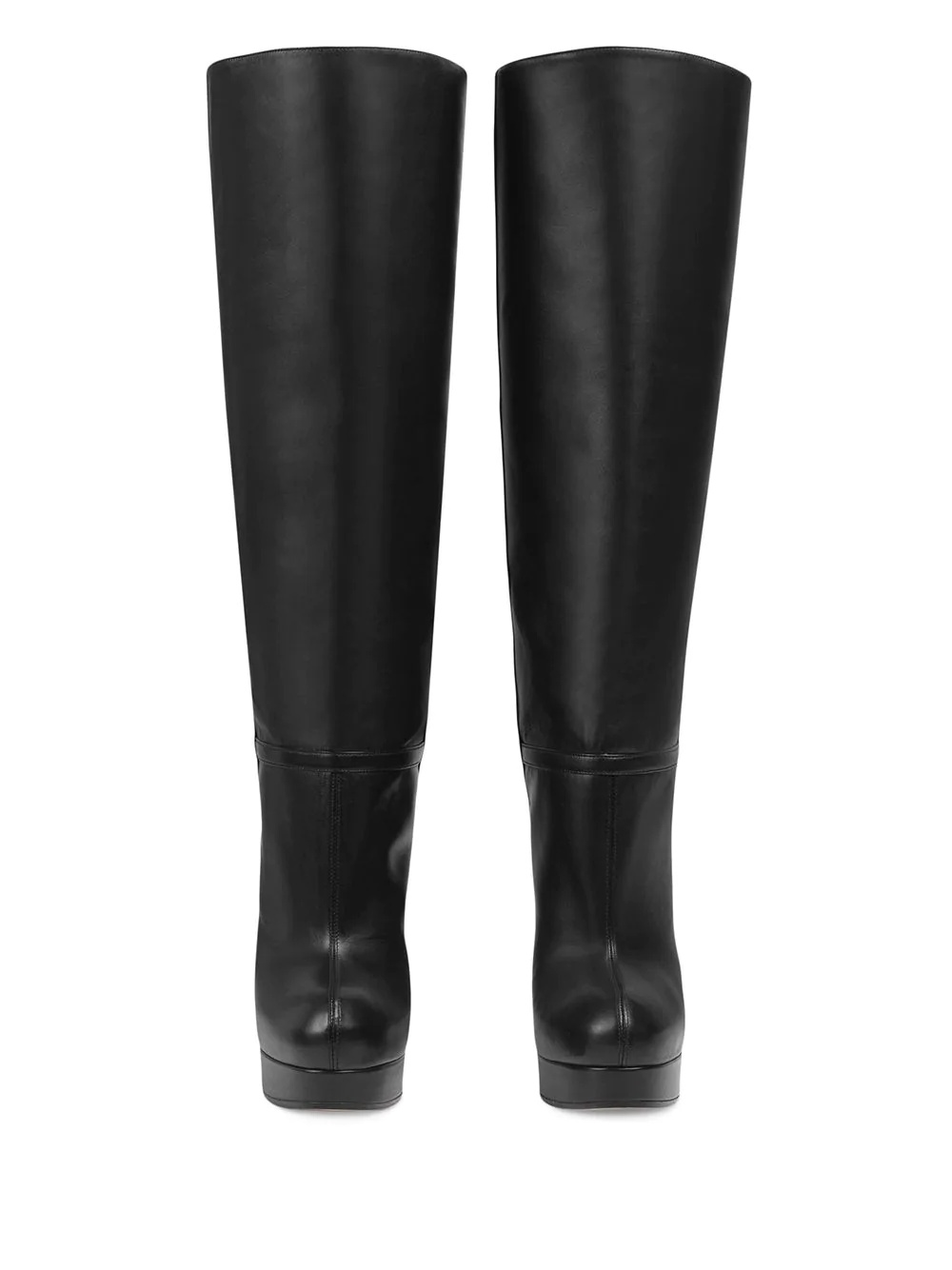 platform knee length 130mm boots - 4