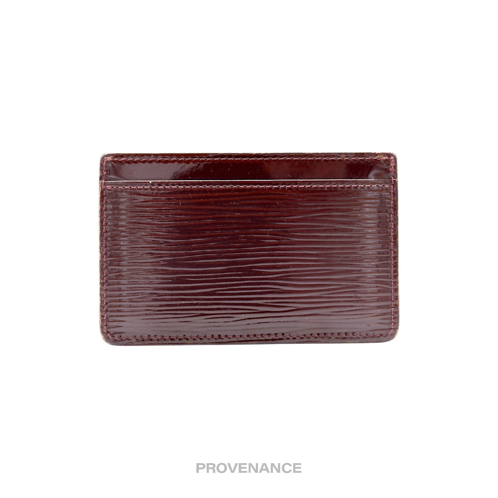 Louis Vuitton Card Holder Wallet - Burgundy Electric Epi - 3