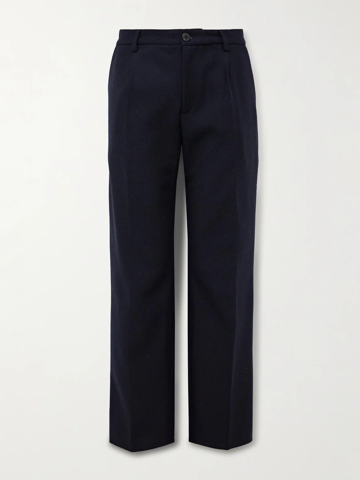 Pleated Wool Trousers - 1