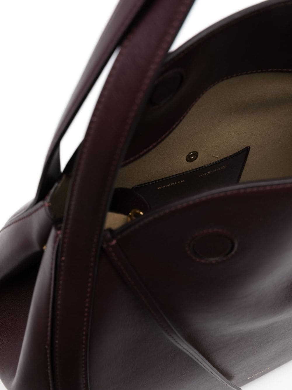 medium Lin leather tote bag - 5
