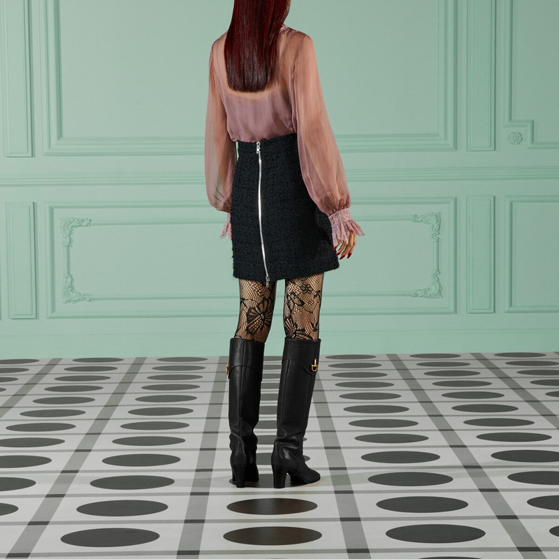 Wool tweed mini skirt 6