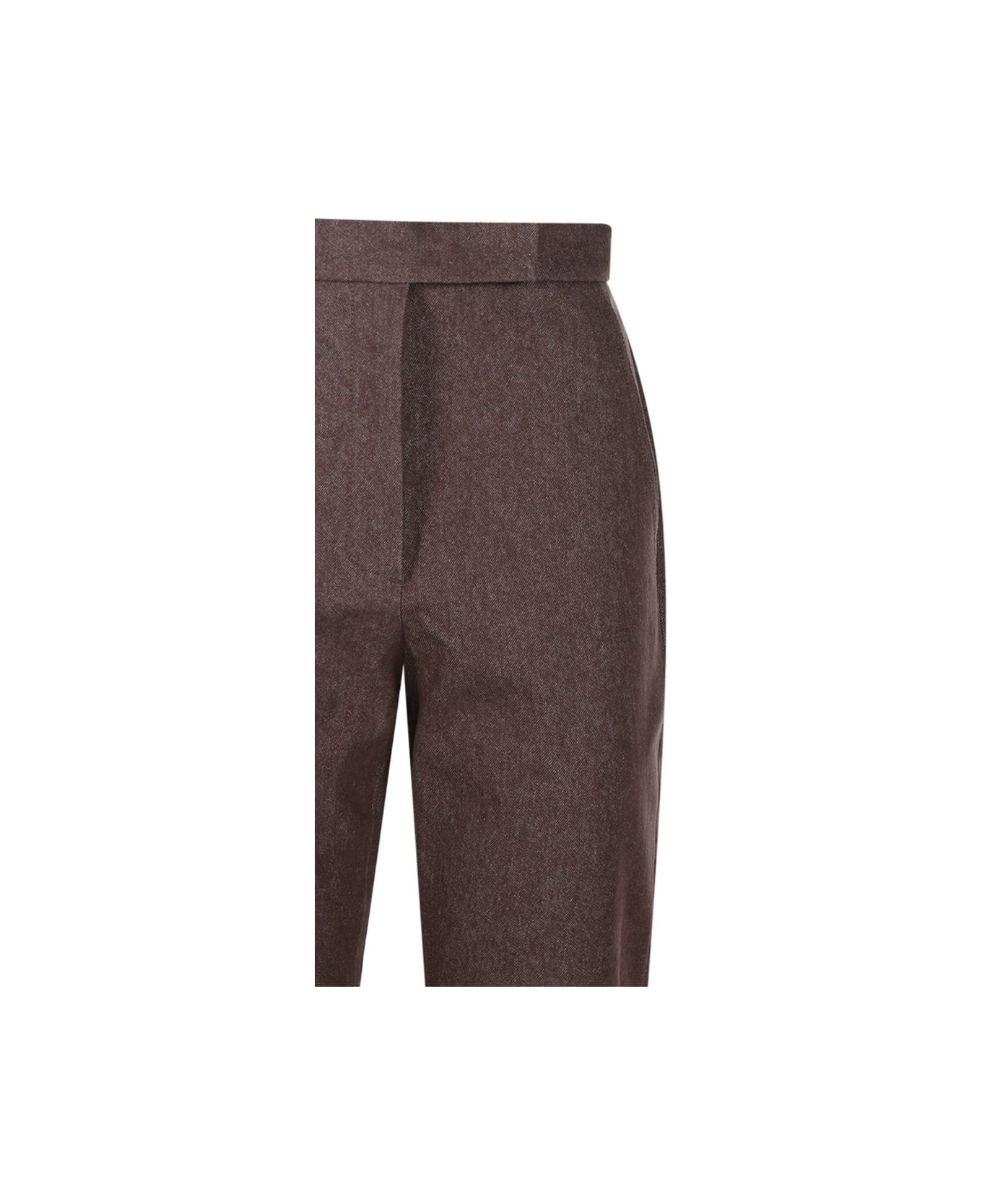 Button Detailed Straight-leg Trousers - 2