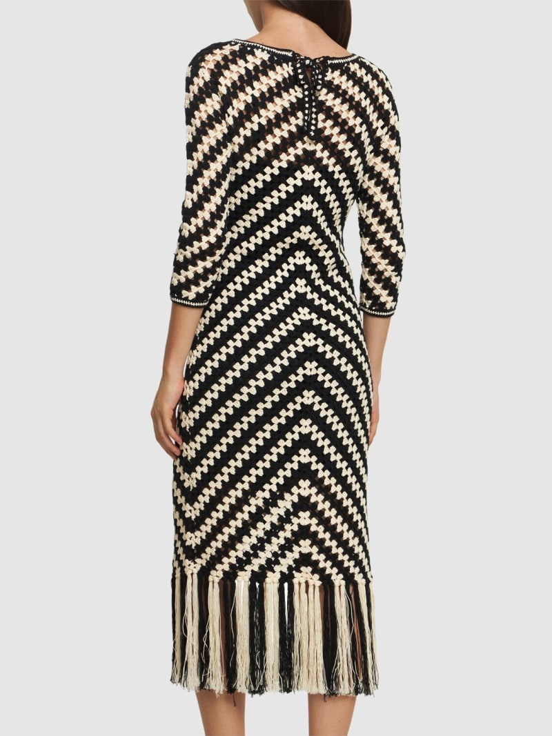 Halliday hand crochet midi dress - 3